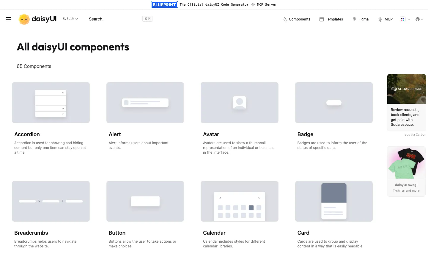 Screenshot reference for daisyUI Component Bundle