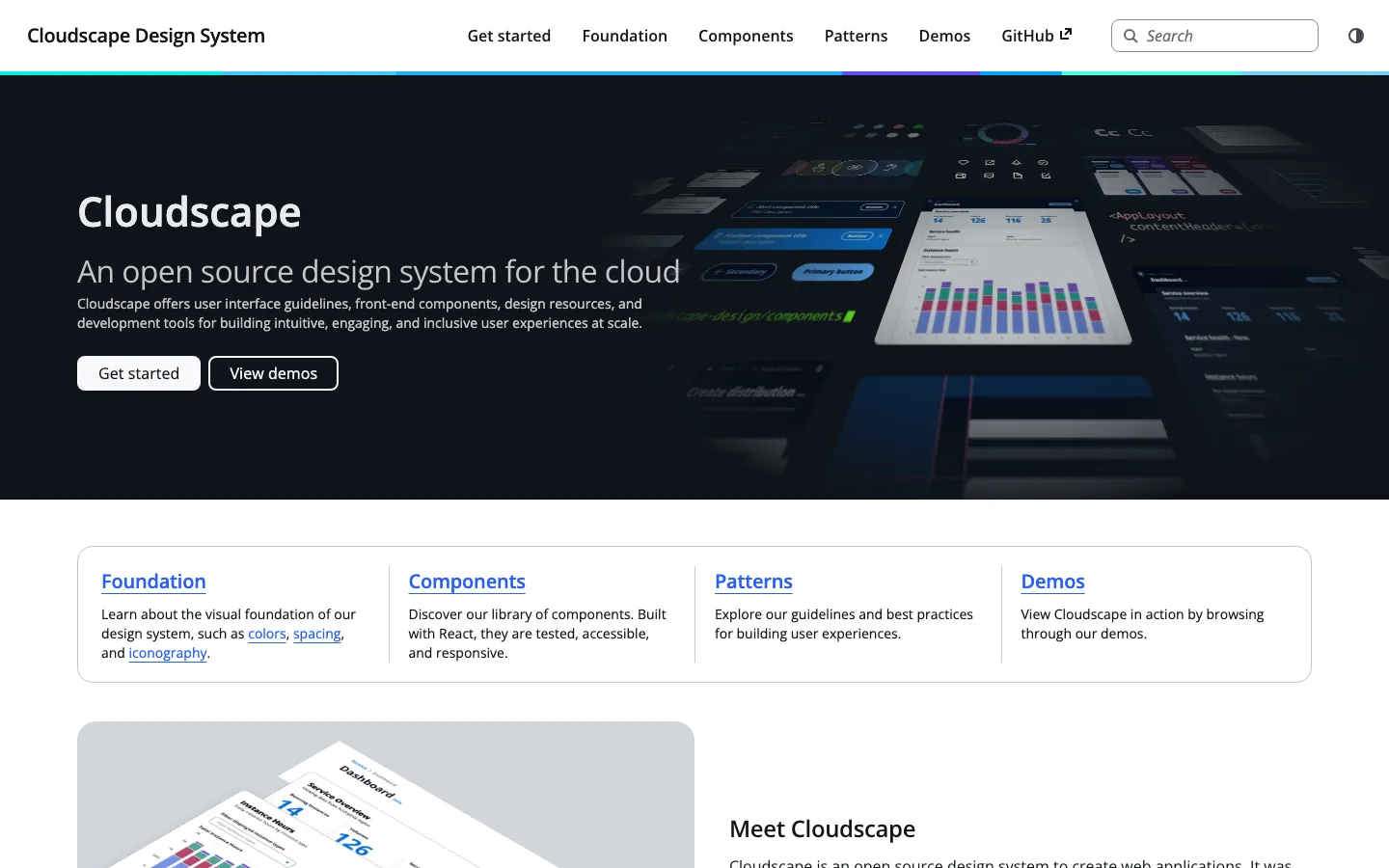 Screenshot reference for AWS Cloudscape Design System