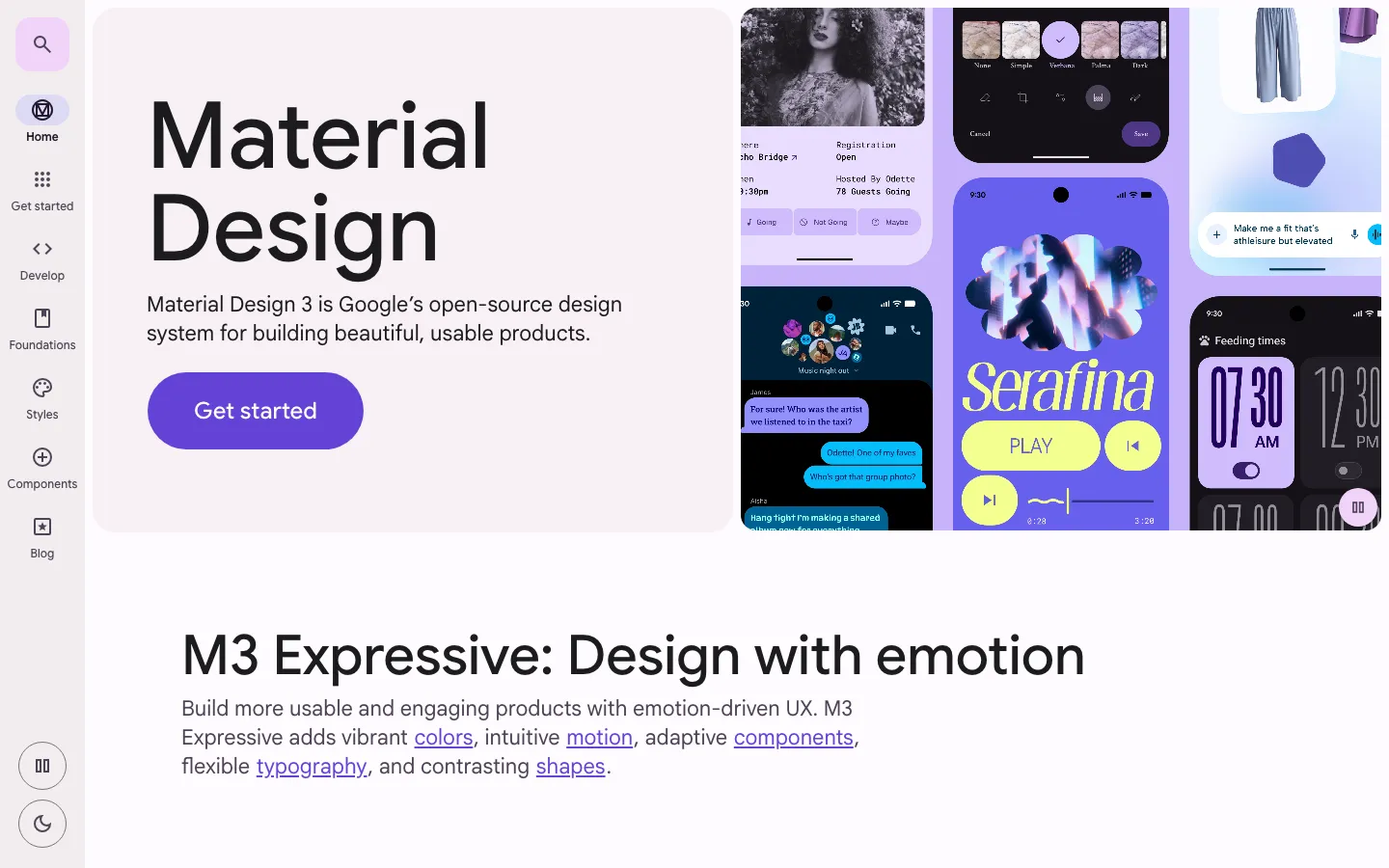 Screenshot reference for Material Design 3
