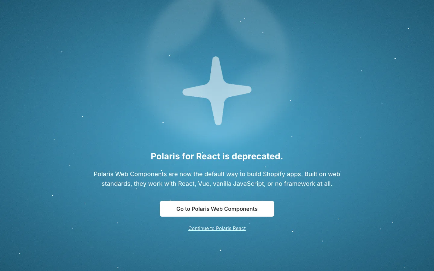 Screenshot reference for Shopify Polaris