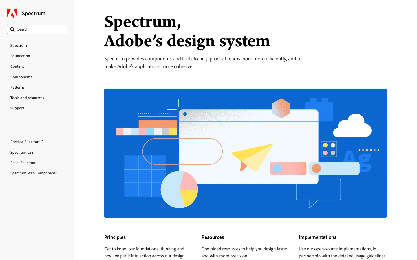 Screenshot reference for Adobe Spectrum