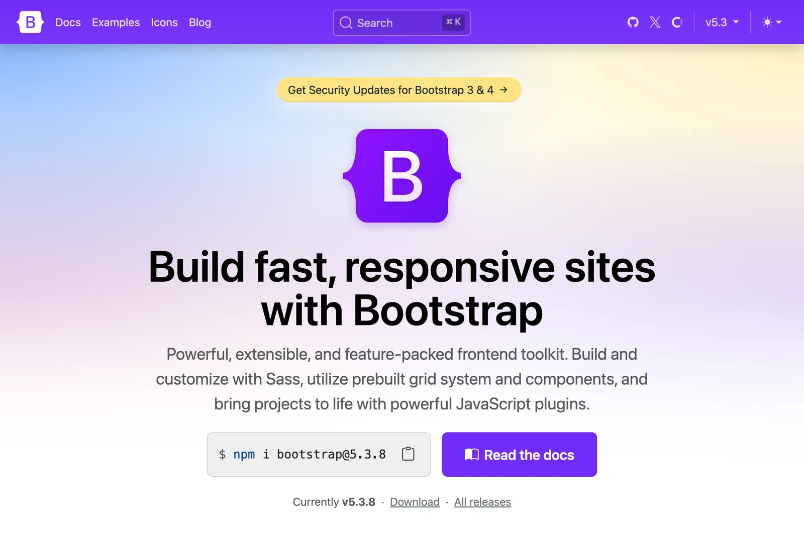 Screenshot reference for Bootstrap
