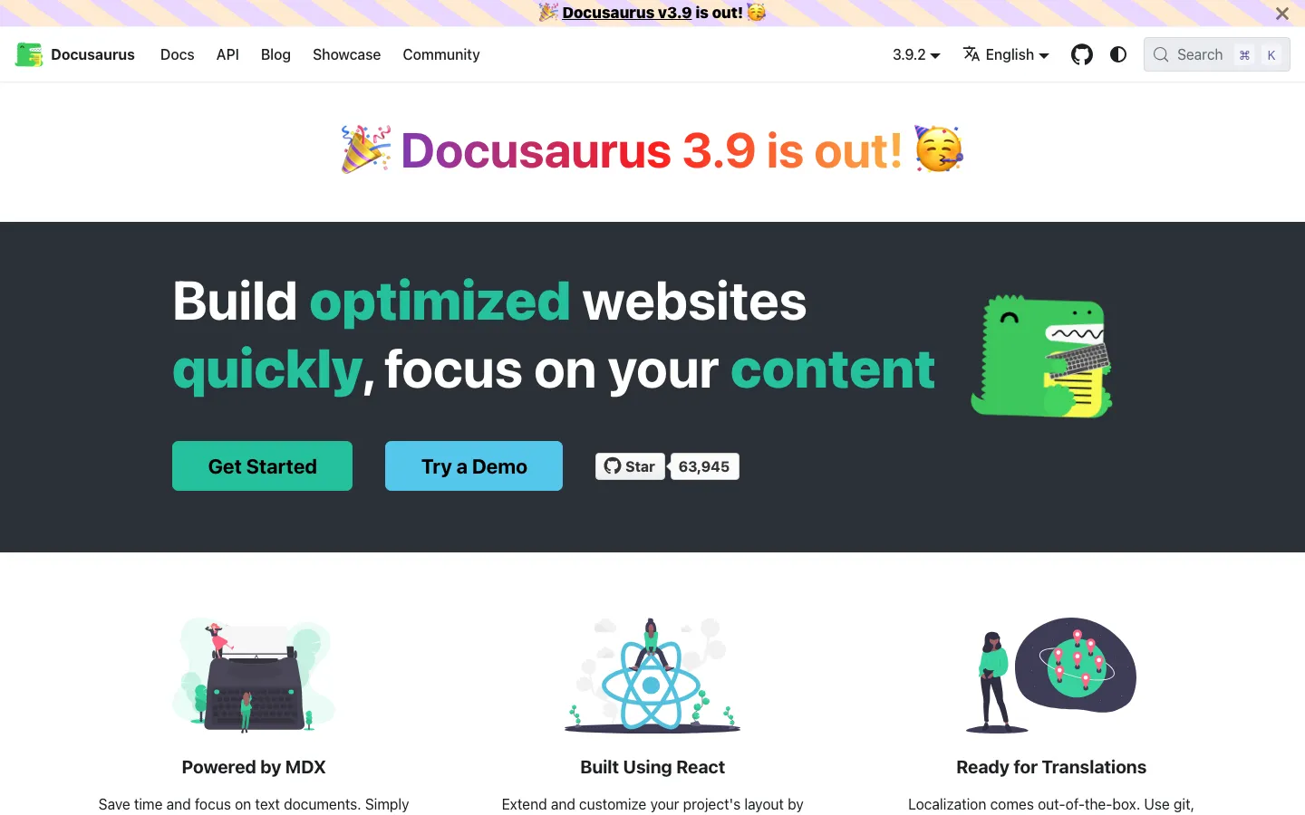 Screenshot reference for Docusaurus