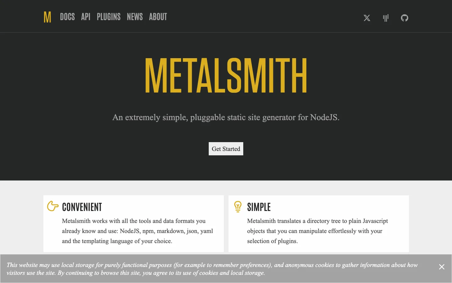 Screenshot reference for Metalsmith