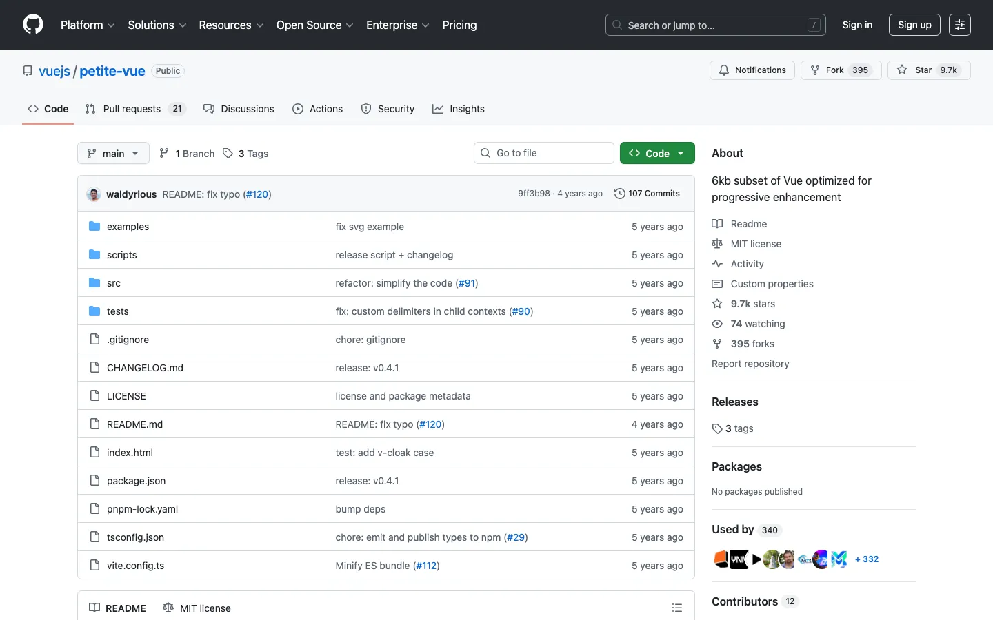 Screenshot reference for petite-vue