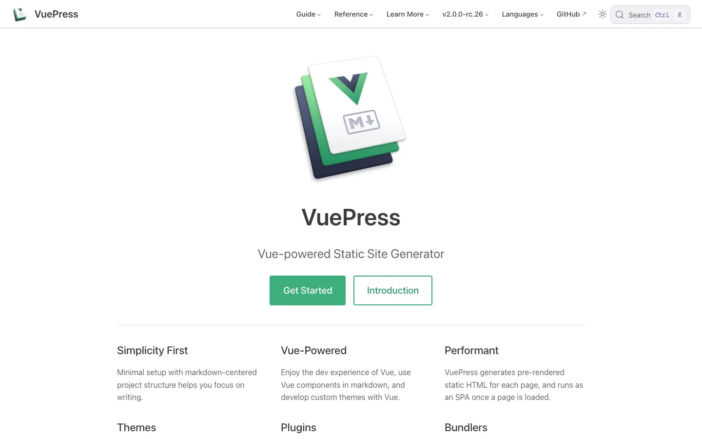 Screenshot reference for VuePress
