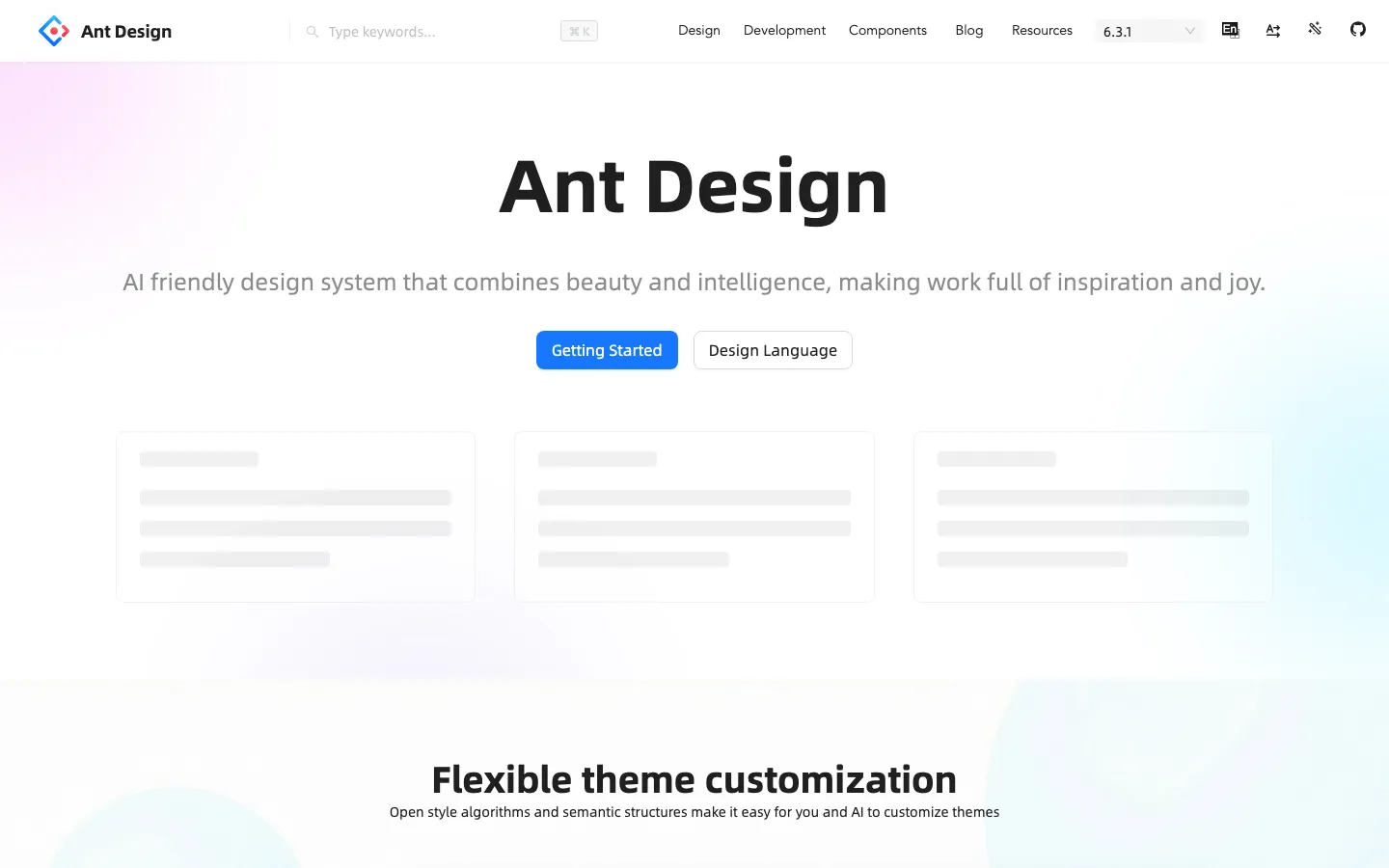 Screenshot reference for Ant Design