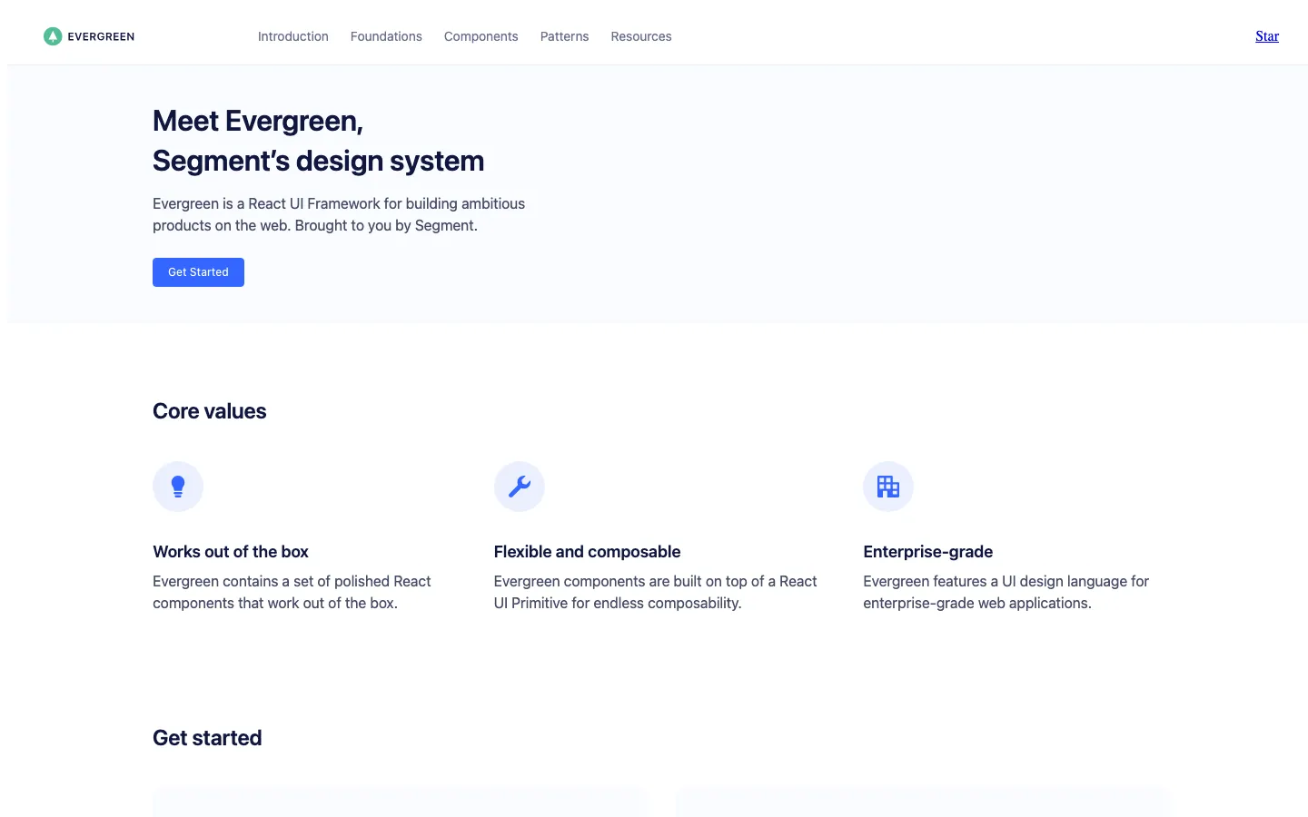 Screenshot reference for Evergreen