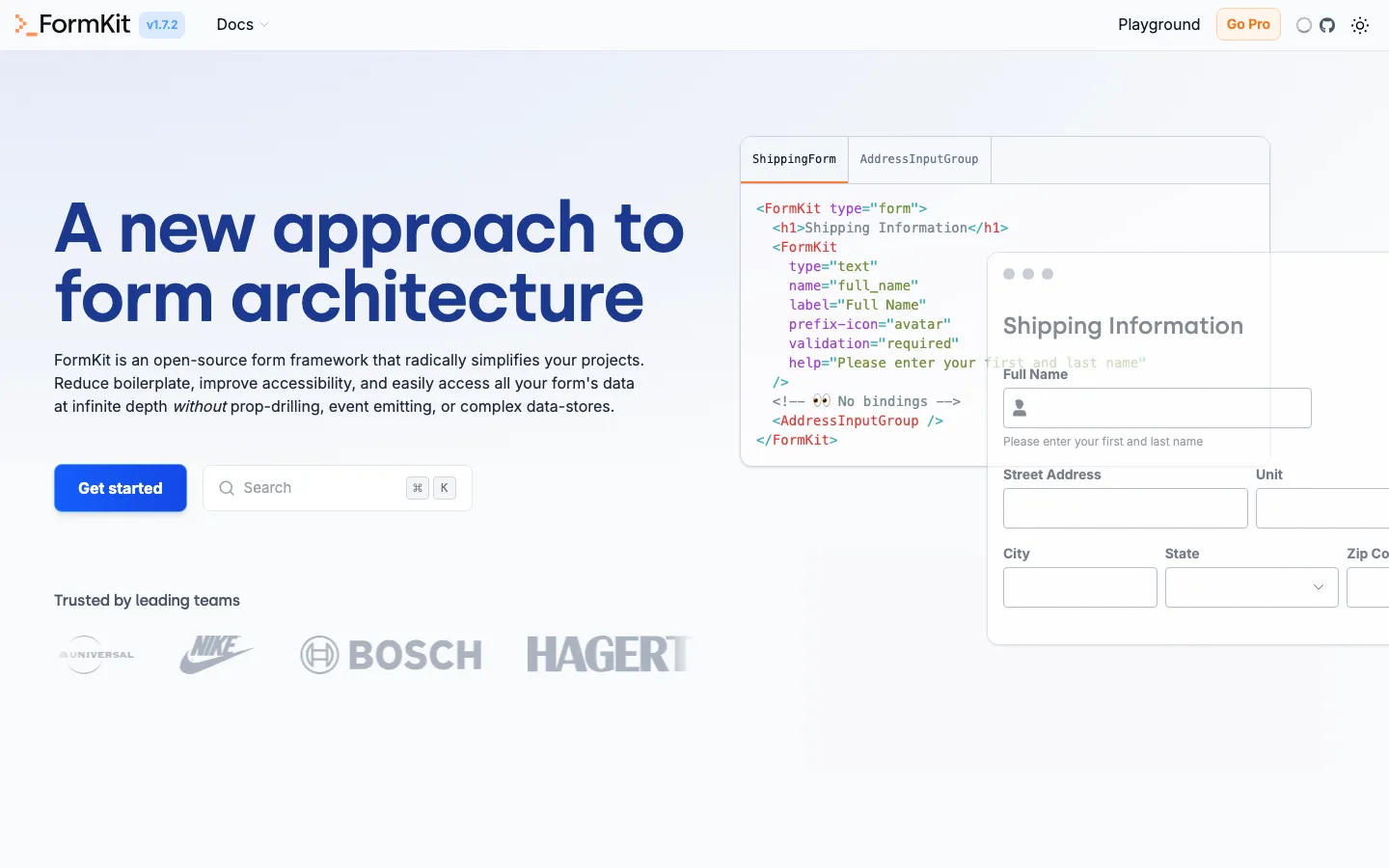 Screenshot reference for FormKit