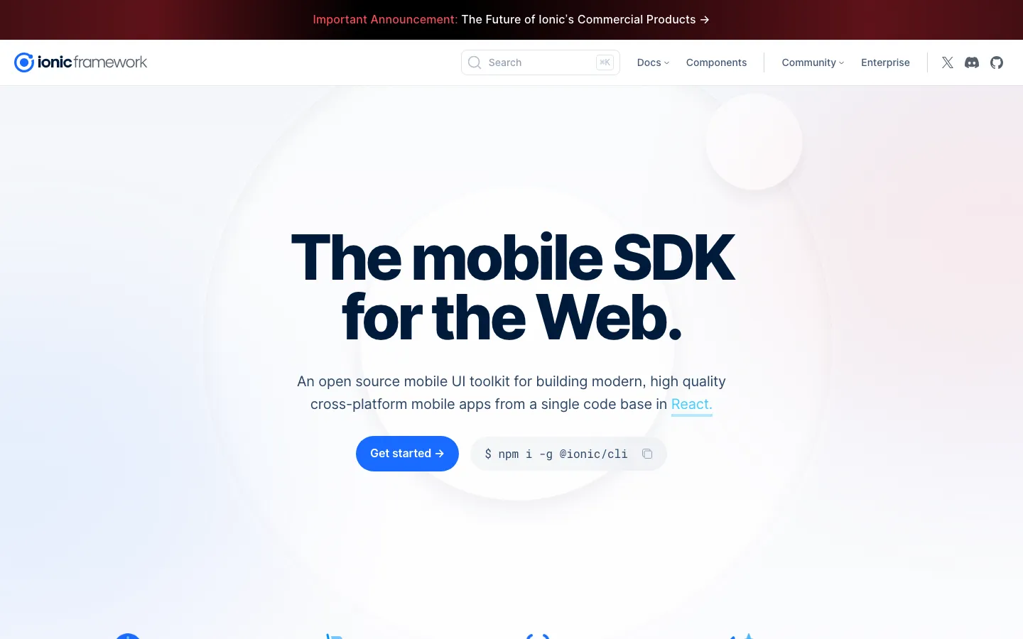 Screenshot reference for Ionic UI
