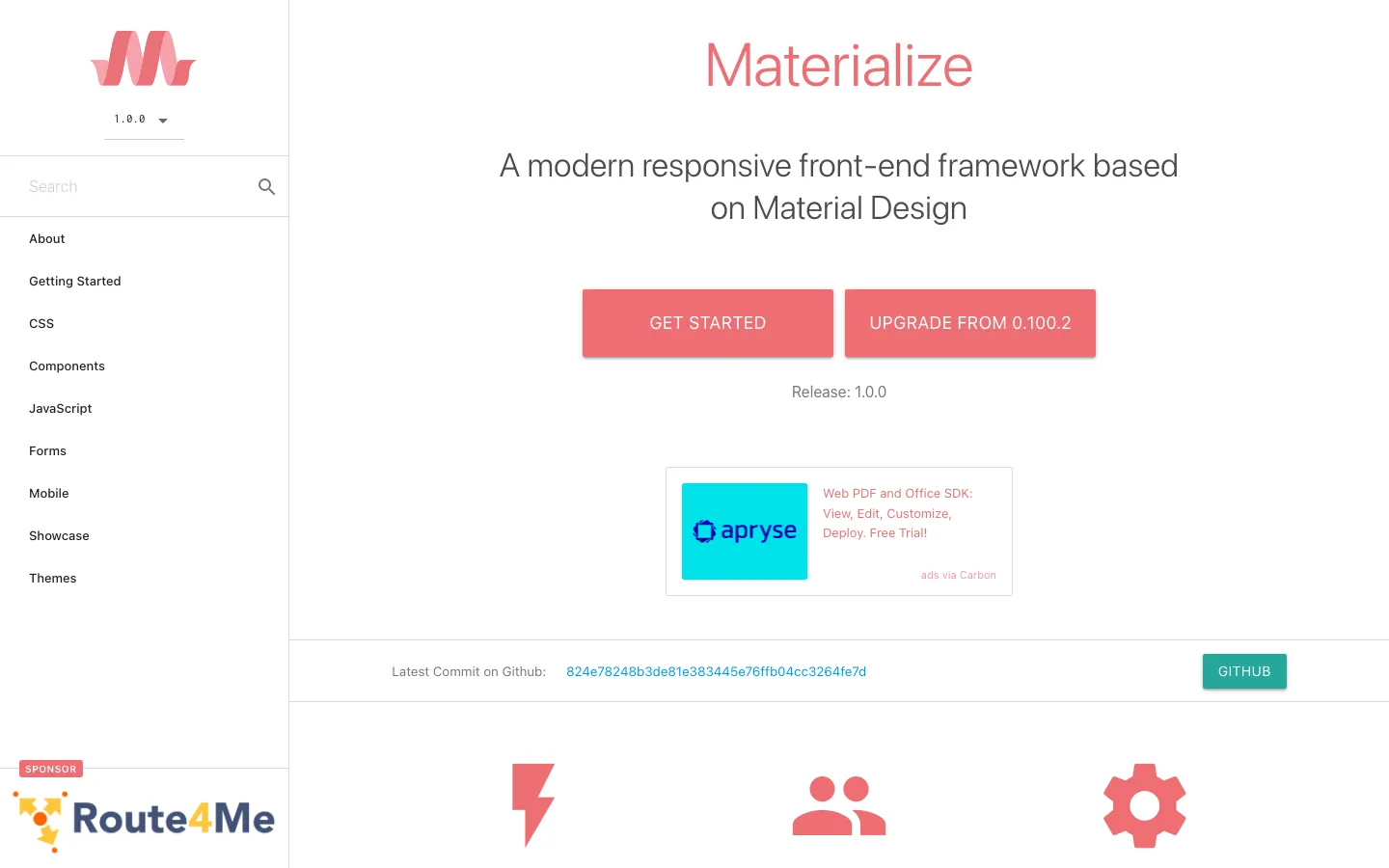 Screenshot reference for Materialize CSS