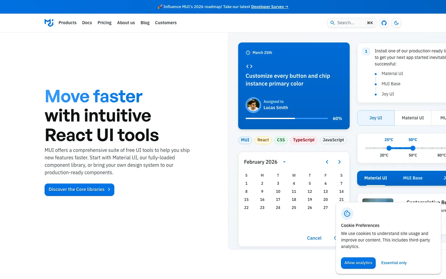Screenshot reference for Material UI
