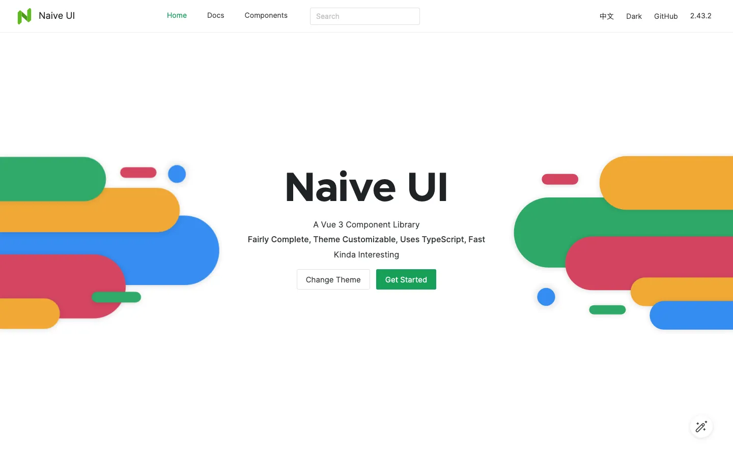Screenshot reference for Naive UI