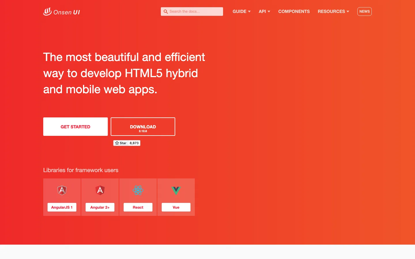 Screenshot reference for Onsen UI