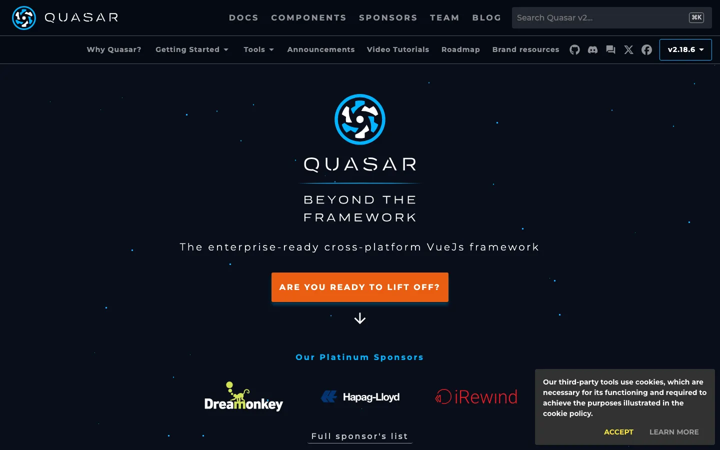 Screenshot reference for Quasar UI