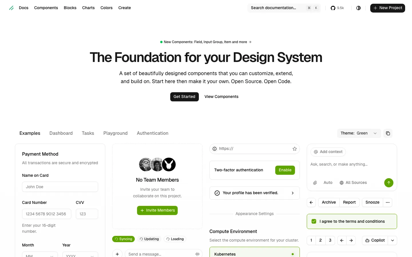 Screenshot reference for shadcn-vue