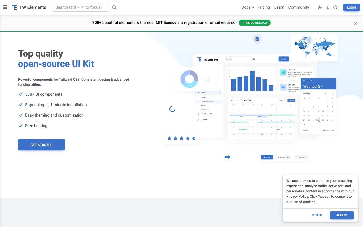 Screenshot reference for Tailwind Elements