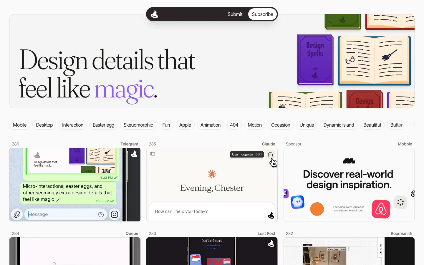 Screenshot reference for Design Spells