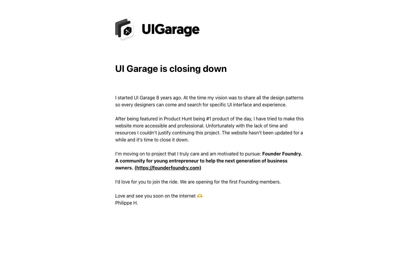 Screenshot reference for UI Garage