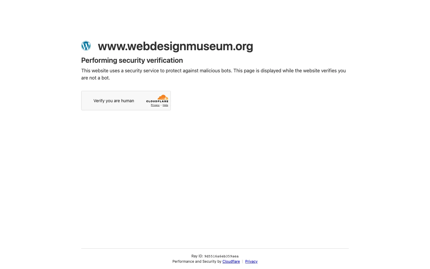 Screenshot reference for Web Design Museum