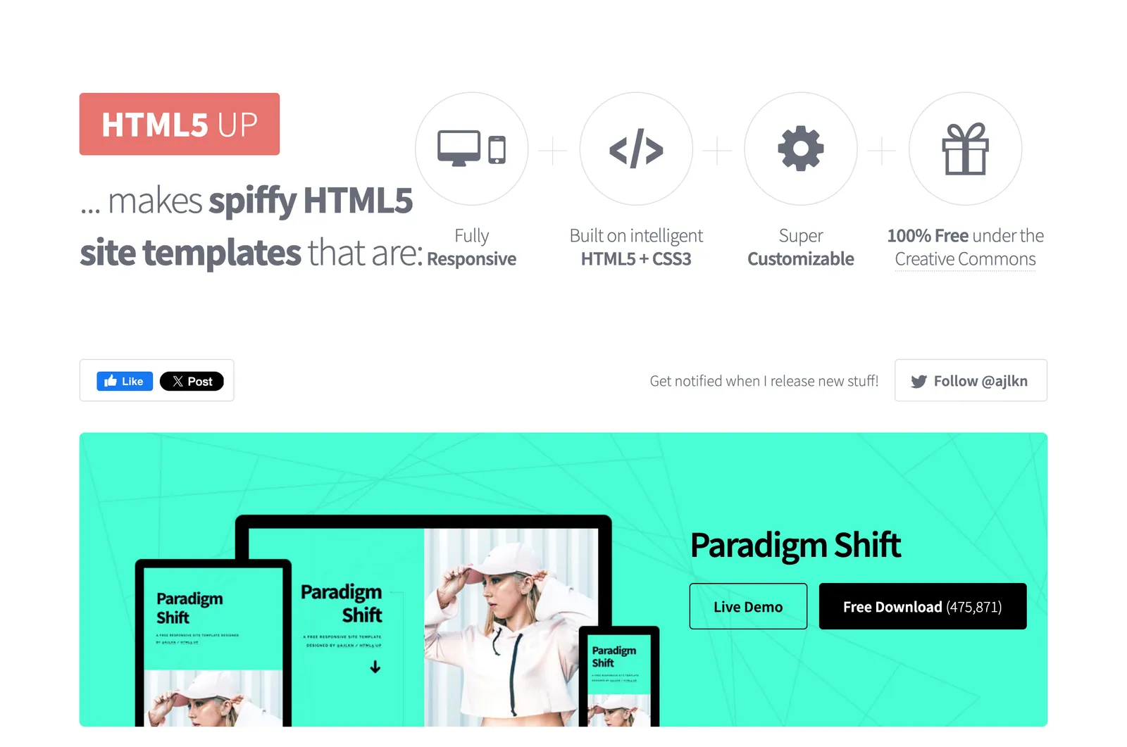 Screenshot reference for HTML5 UP