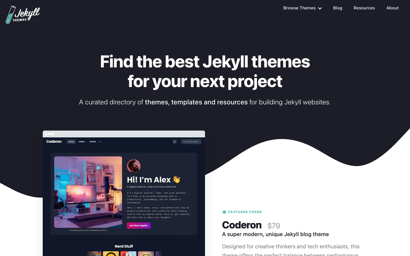 Screenshot reference for Jekyll Themes