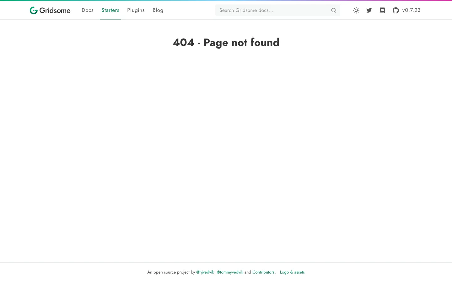 Screenshot reference for Gridsome Blog Starter