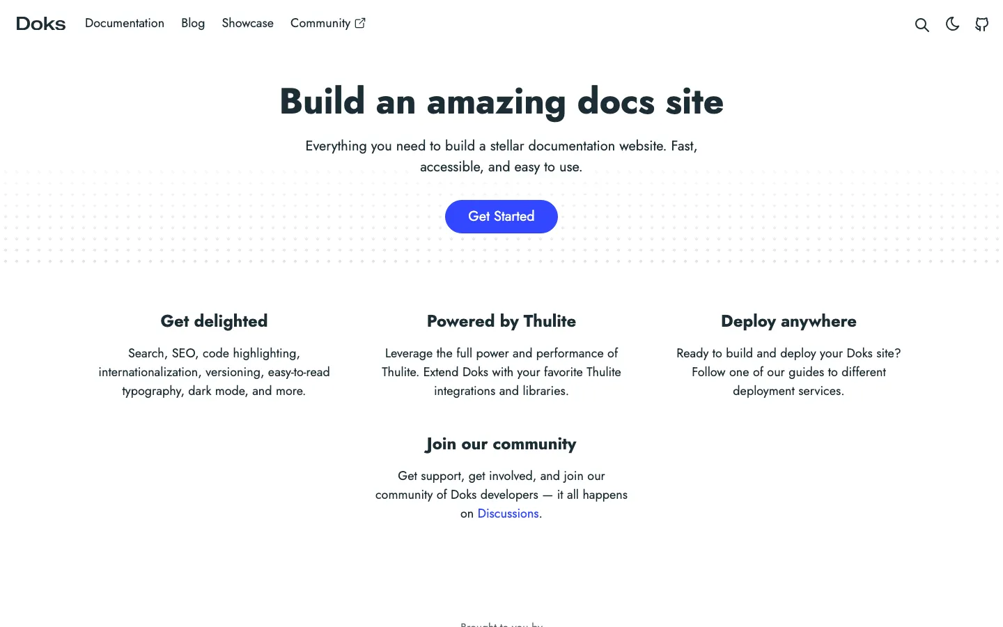 Screenshot reference for Hugo Doks Theme