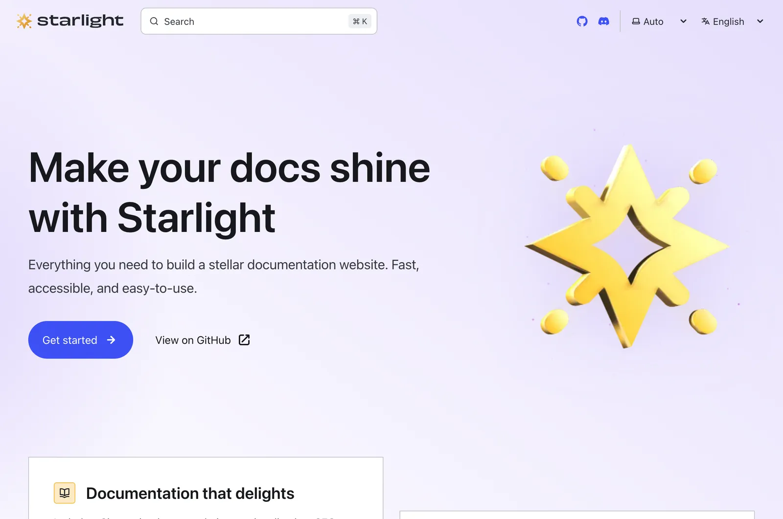 Screenshot reference for Starlight