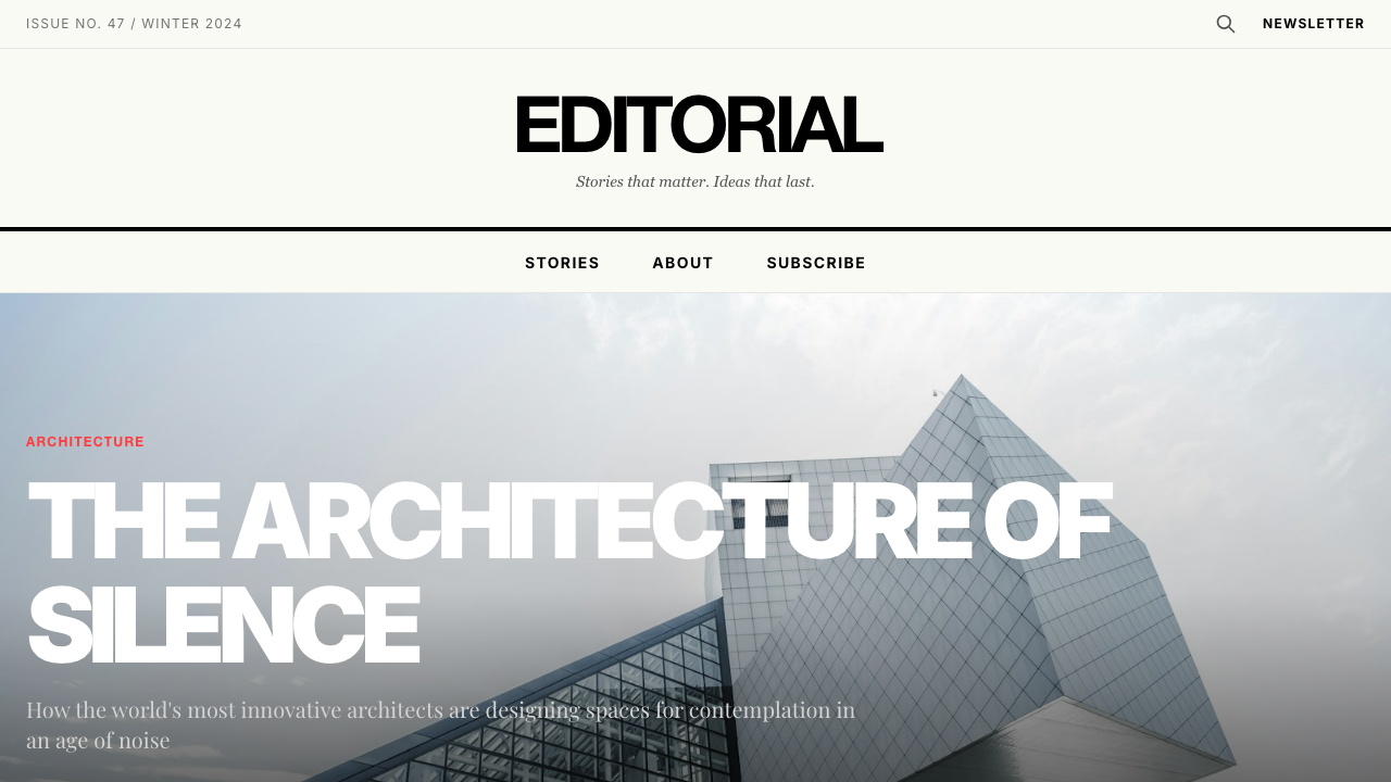 Editorial Magazine