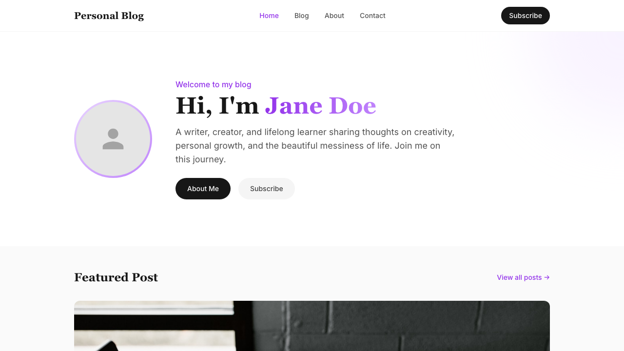 Personal Blog
