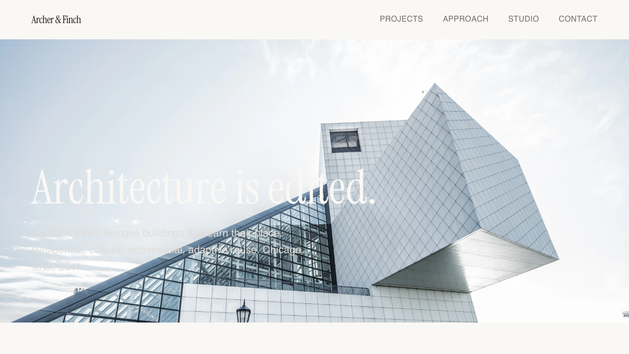 Archer & Finch architecture website