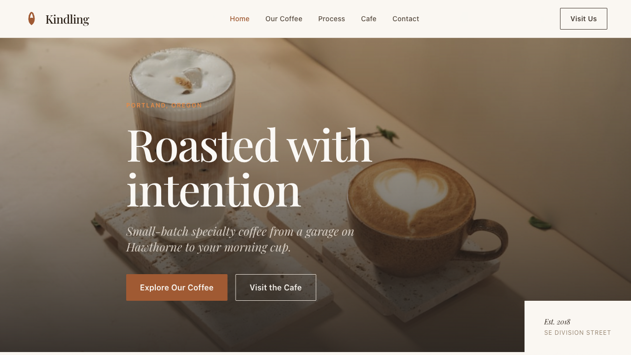 Example site built with Pressless
