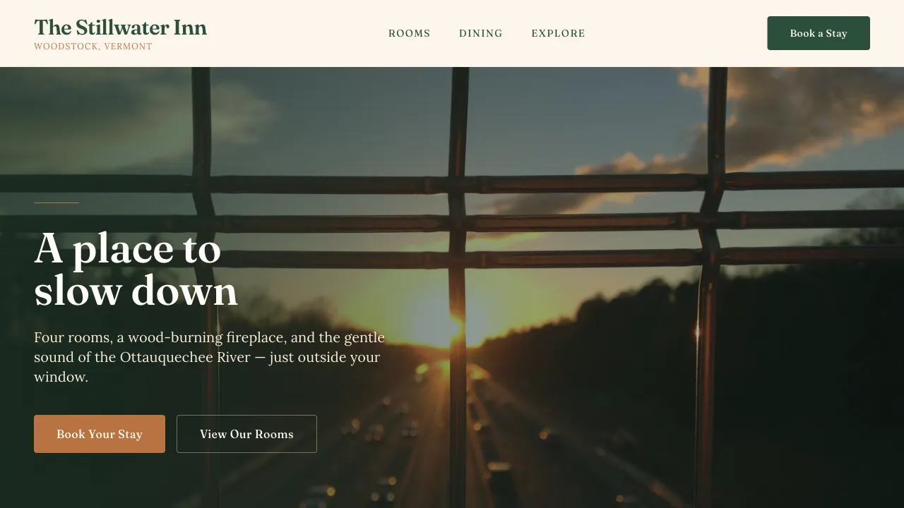 The Stillwater Inn preview